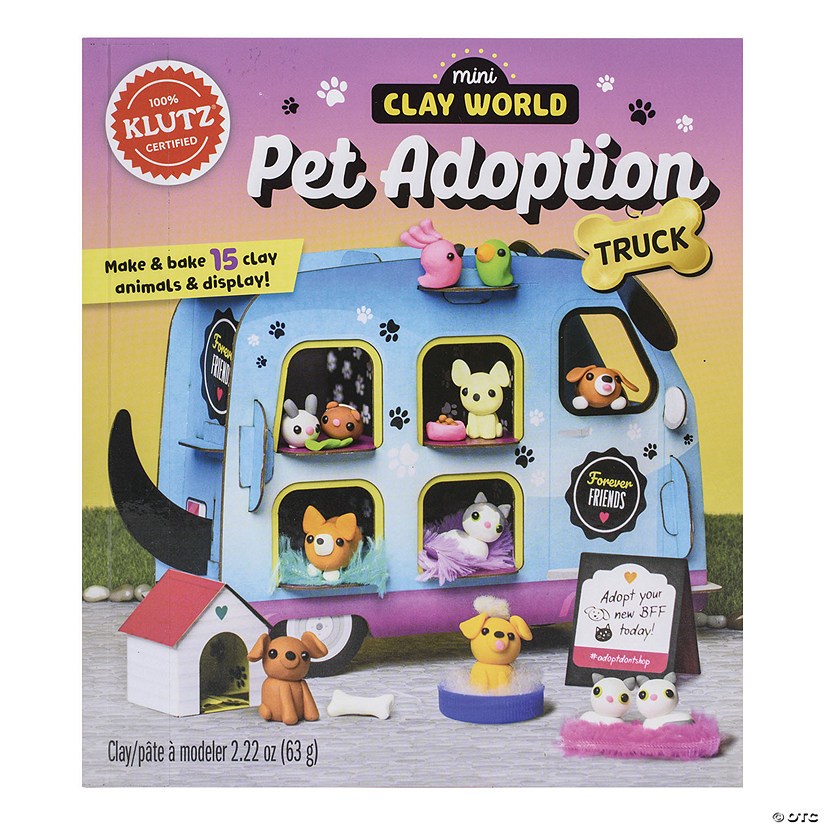 Mini Clay World Pet Adoption Truck Book Kit Image