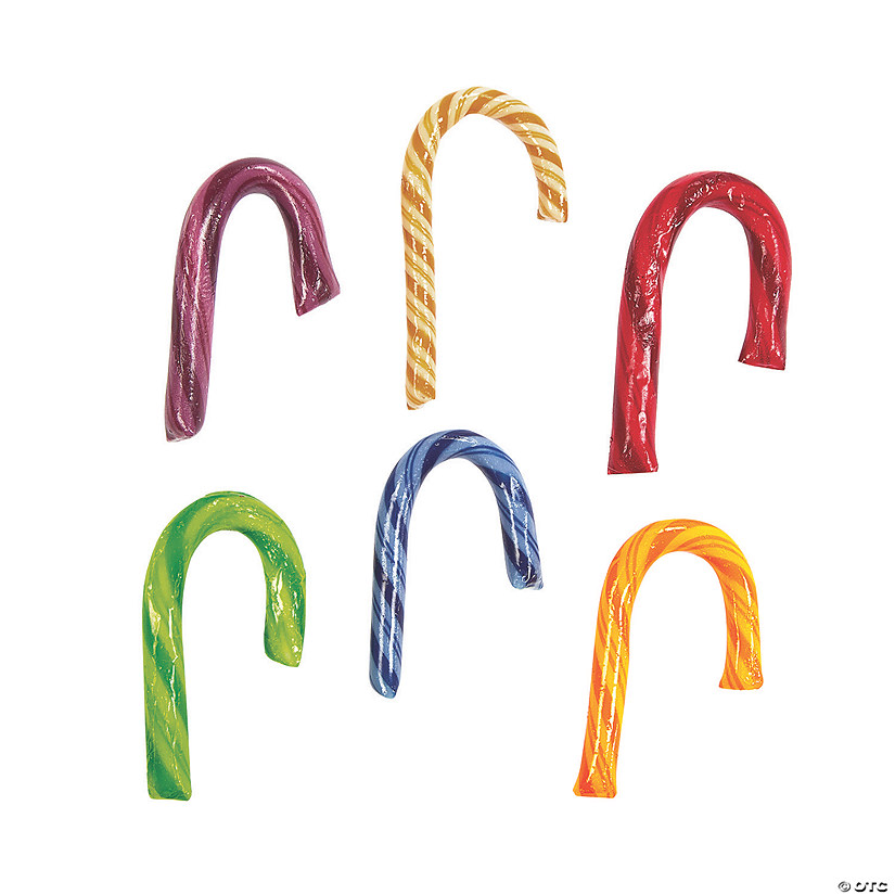 Mini Colored Candy Canes - 100 Pc. Image