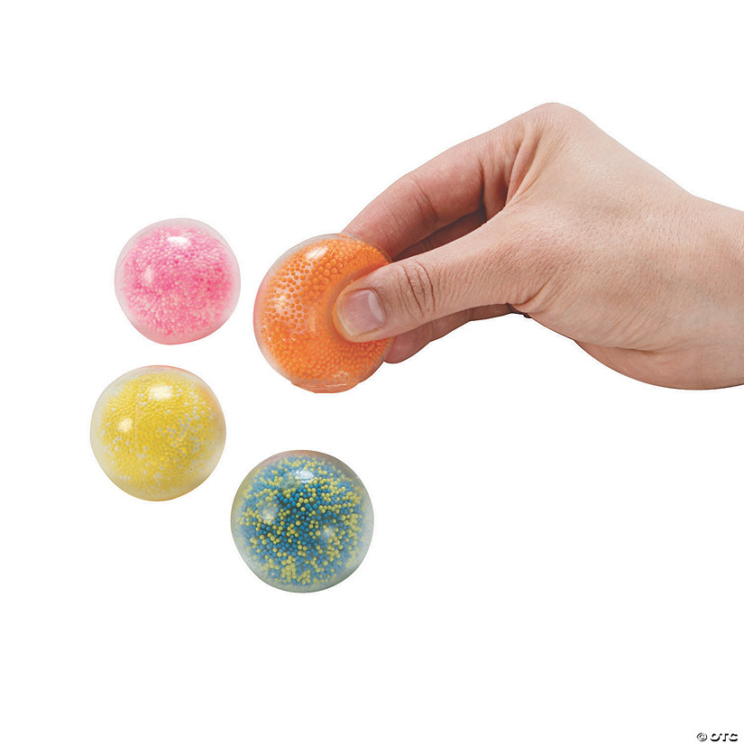 Mini Colorful Sticky Air Squeeze Balls - 24 Pc. Image