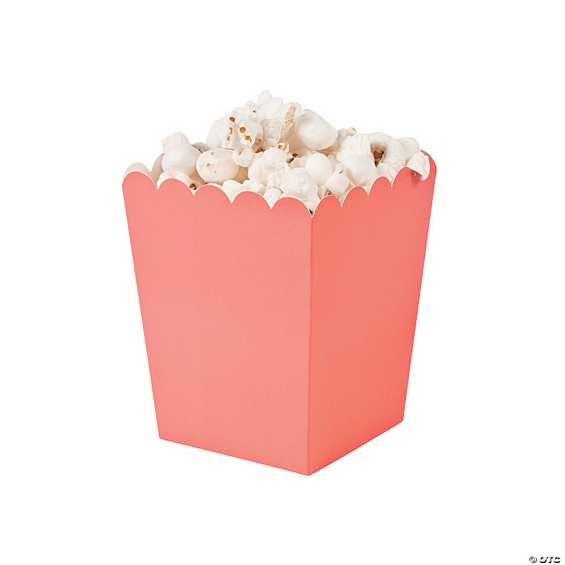 Mini Coral Popcorn Boxes Oriental Trading
