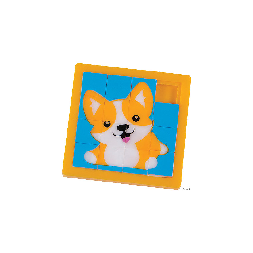 Mini Cute Dog Slide Puzzles - 12 Pc. Image