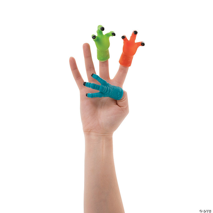 Mini Dino Raptor Claw Finger Puppets - 12 Pc. Image