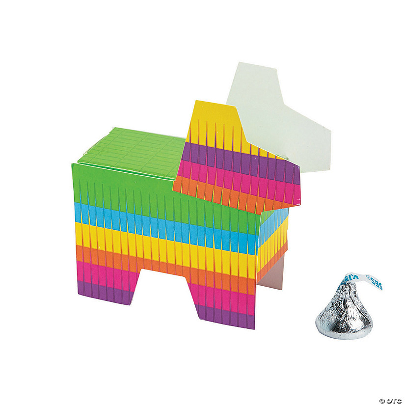 Mini Donkey Piñata Treat Boxes 12 Pc. Oriental Trading