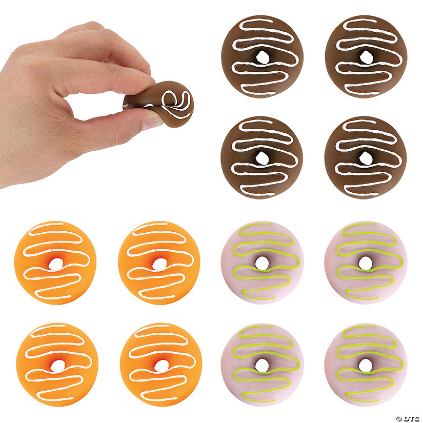 Mini Donut Mochi Squishies - 12 Pc. Image