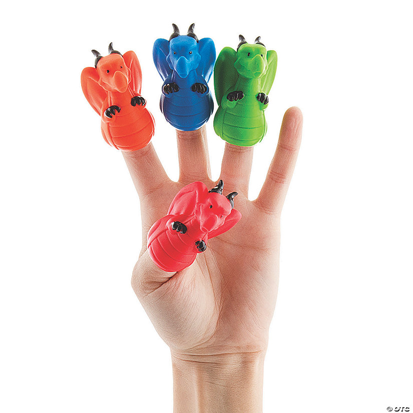 Mini Dragon Finger Puppets - 12 Pc. Image