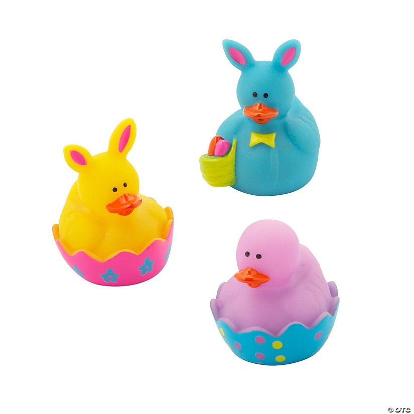 Mini Easter Rubber Ducks - 24 Pc. Image
