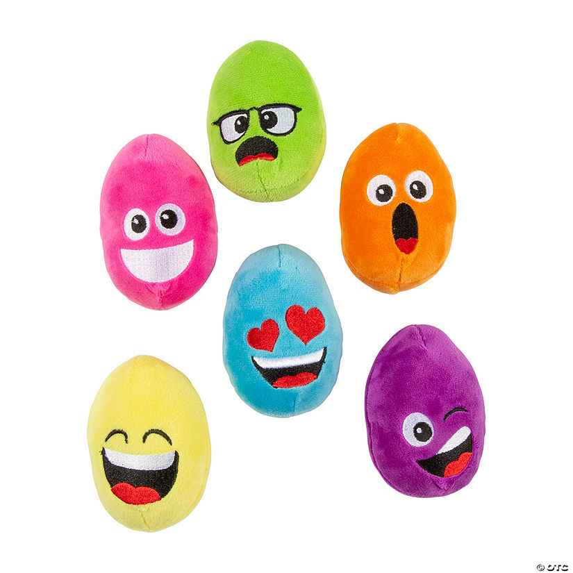 Mini Easter Silly Face Stuffed Eggs - 12 Pc. Image
