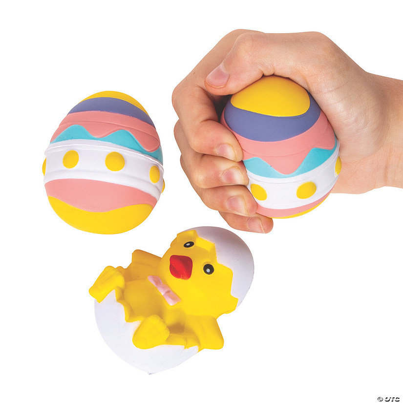 Mini Easter Stress Toys - 12 Pc. Image