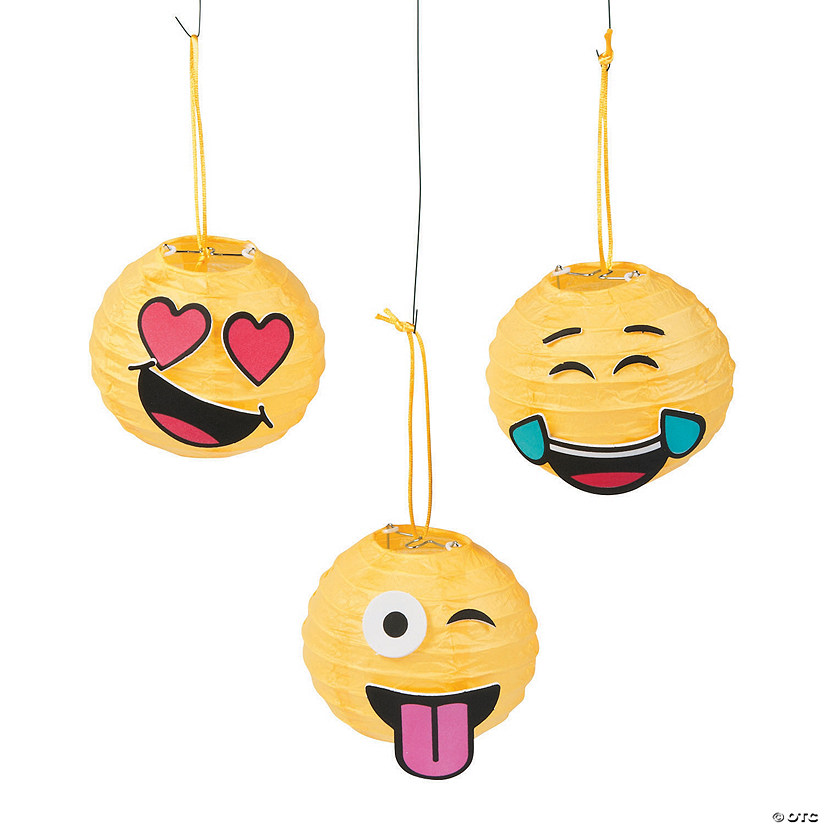 Mini Emoji Paper Lantern Craft Kit Oriental Trading