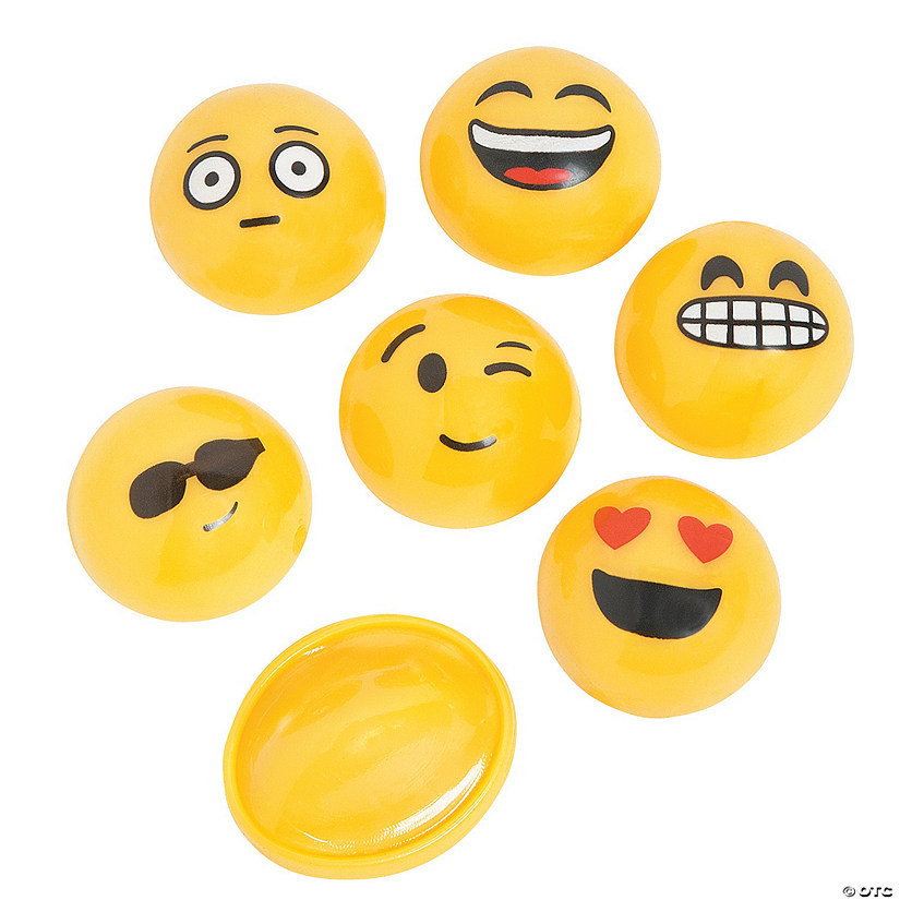 Mini Emoji Poppers - 12 Pc. Image