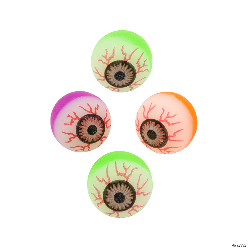Mini Eyeball Bouncy Balls - 12 Pc. Image