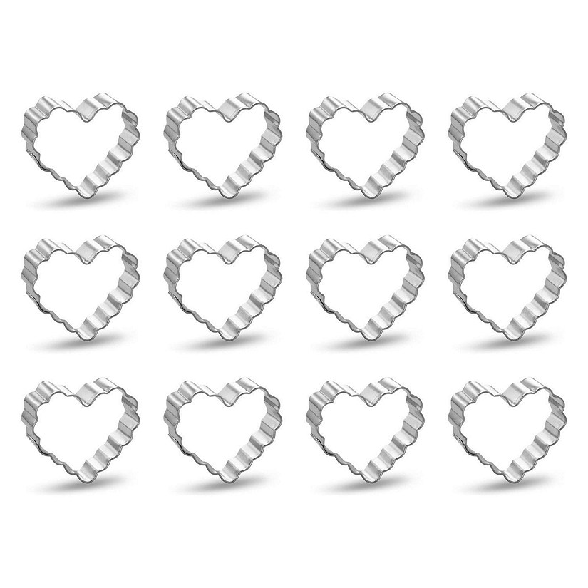 Mini Fluted Heart 1.5 inch Cookie Cutters Image