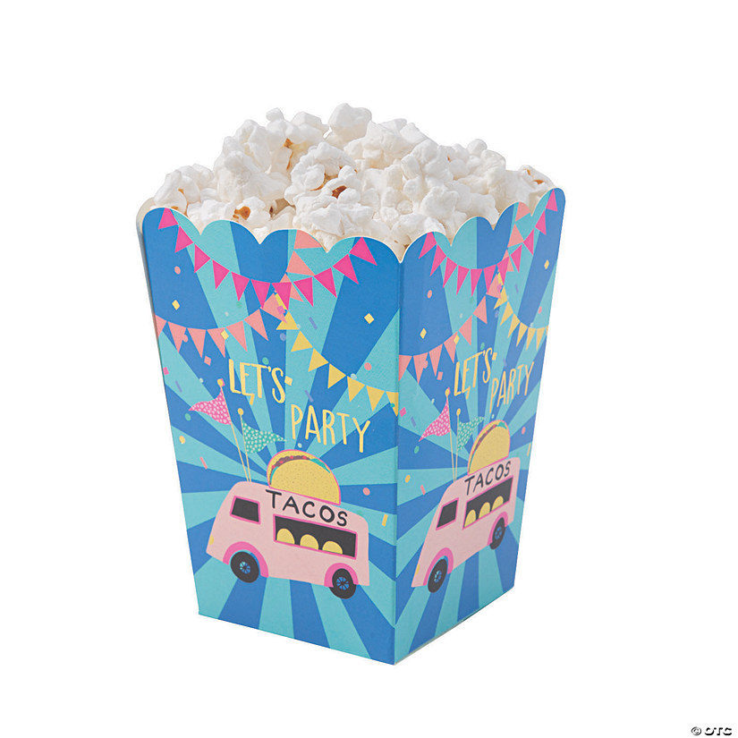 Mini Food Truck Party Popcorn Boxes - 6 Pc. Image
