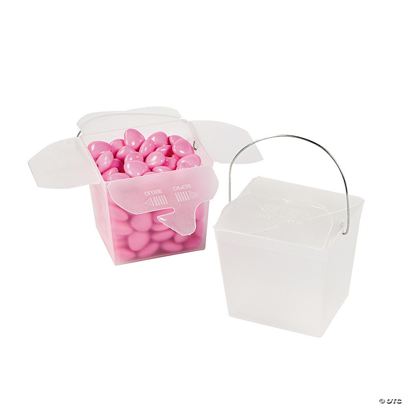 Mini Frosted Takeout Boxes - 12 Pc. Image