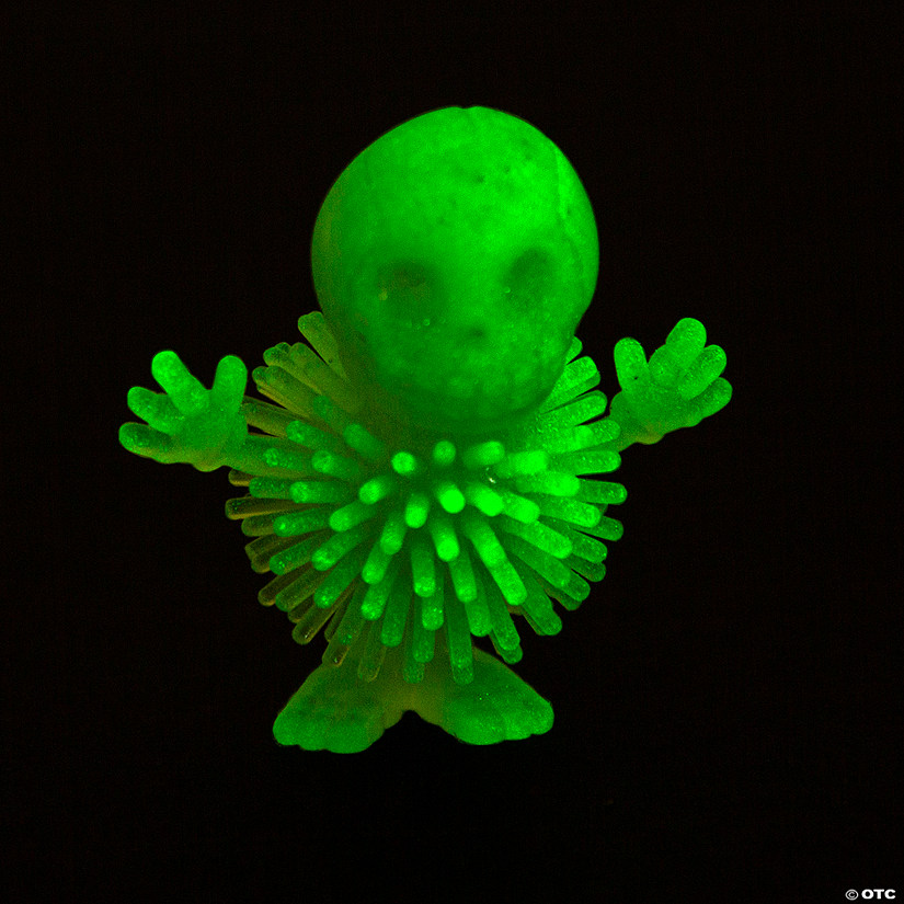 Mini Glow-in-the-Dark Skeleton Porcupine Characters - 12 Pc. Image