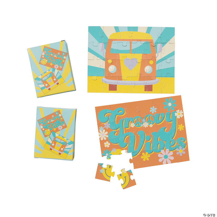 Mini Groovy Party Puzzle Assortment - 12 Boxes Image
