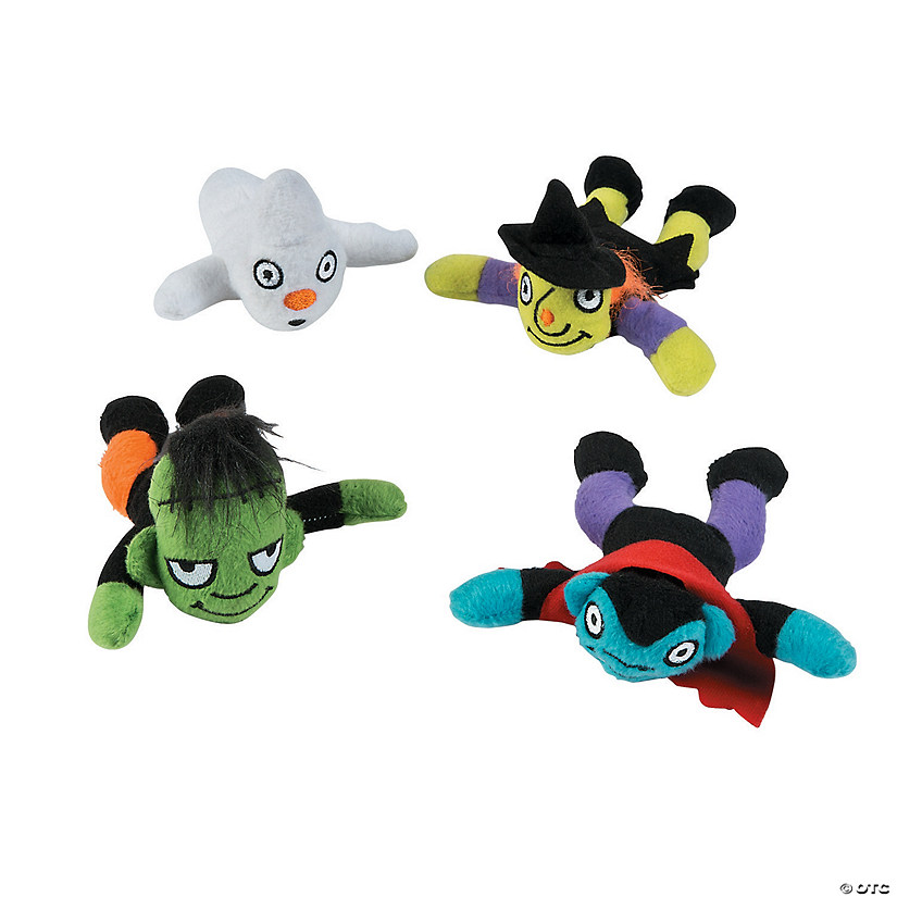 Mini Halloween Monsters Stuffed Character Assortment - 24 Pc. Image