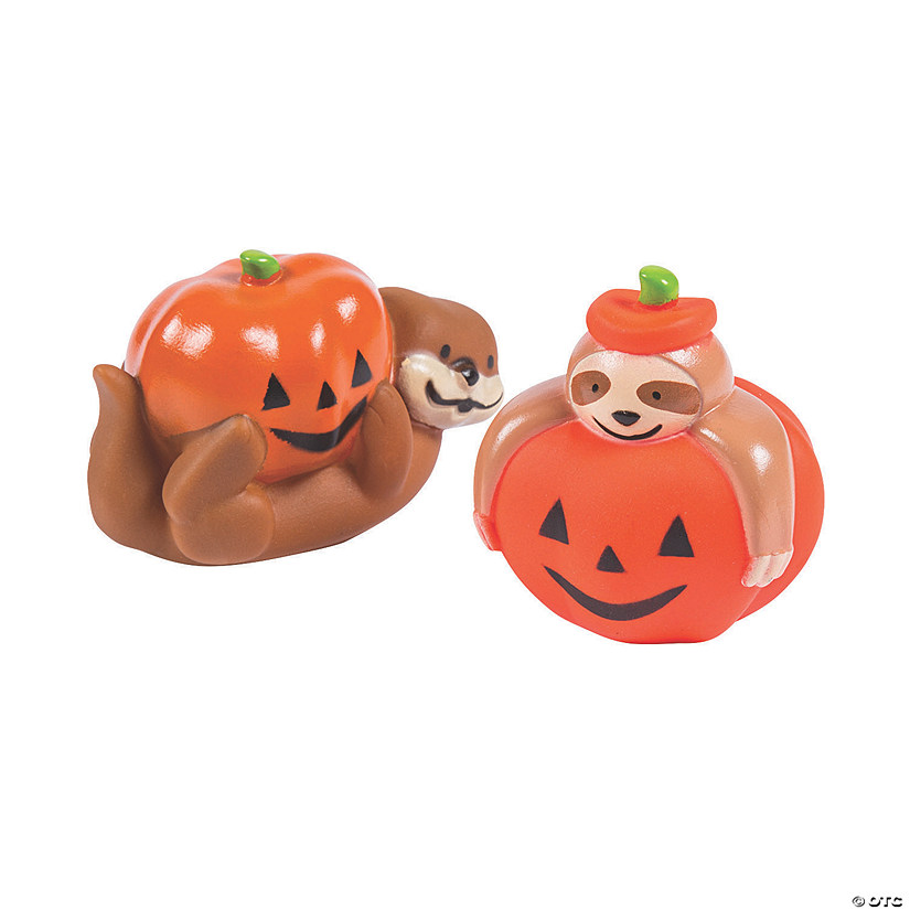 Mini Halloween Otter &amp; Sloth Characters - 12 Pc. Image
