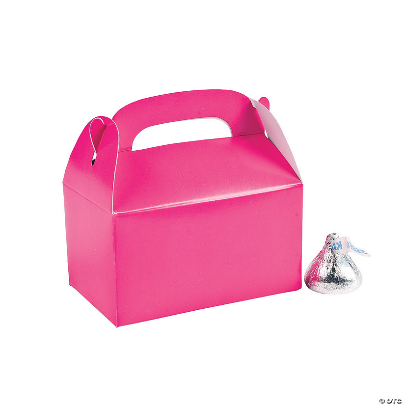 Mini Hot Pink Favor Boxes - 24 Pc. Image