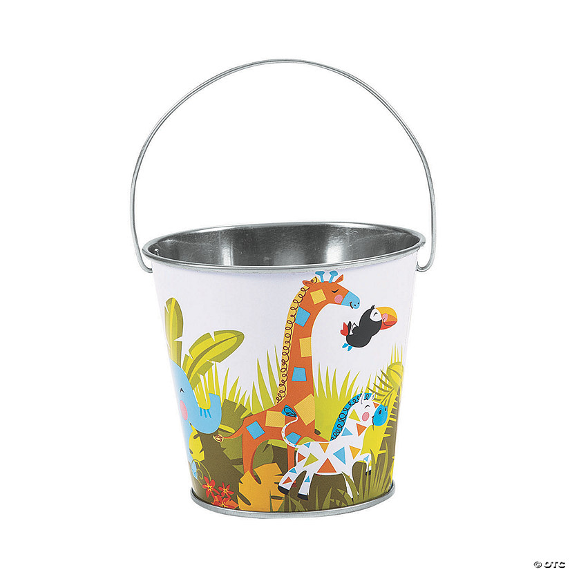 Mini Jungle Pails - 12 Pc. Image
