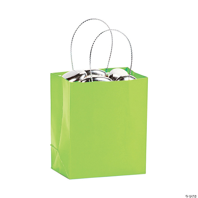 Mini Lime Green Gift Bags Oriental Trading