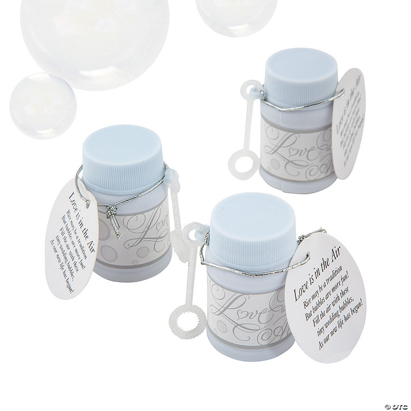 Mini Love Is in the Air Bubble Bottles - 24 Pc. Image