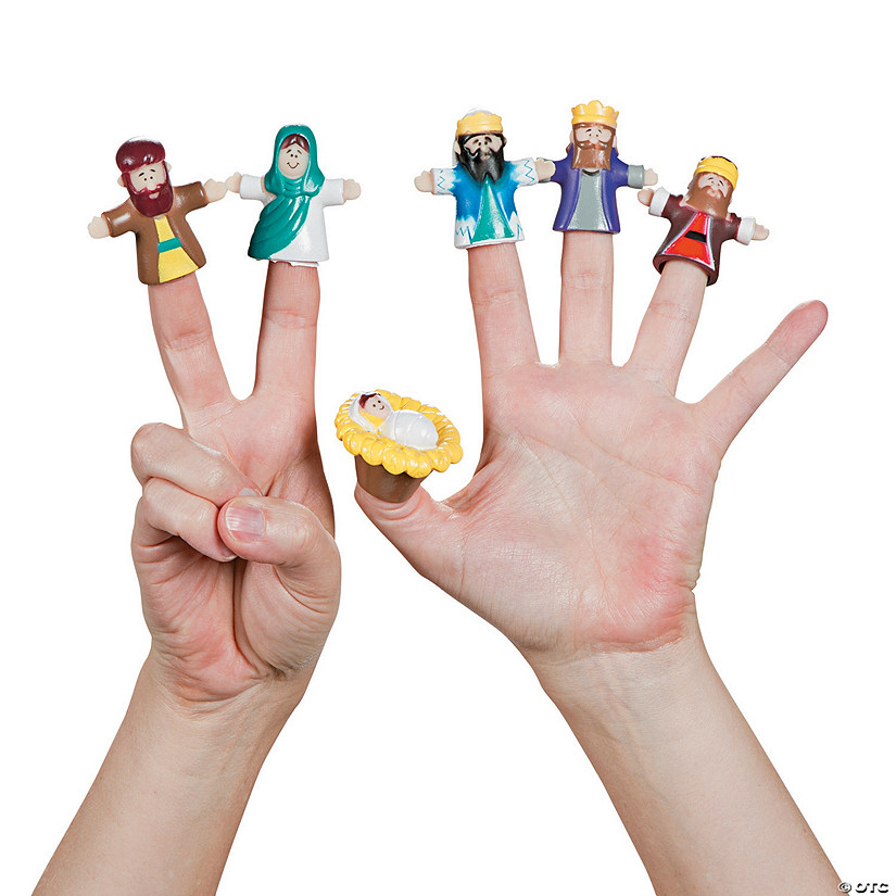 Mini Nativity Finger Puppet Assortment - 24 Pc. Image