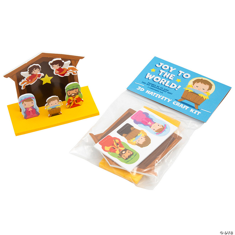 Mini Nativity Handout Craft Kit - Makes 12 Image