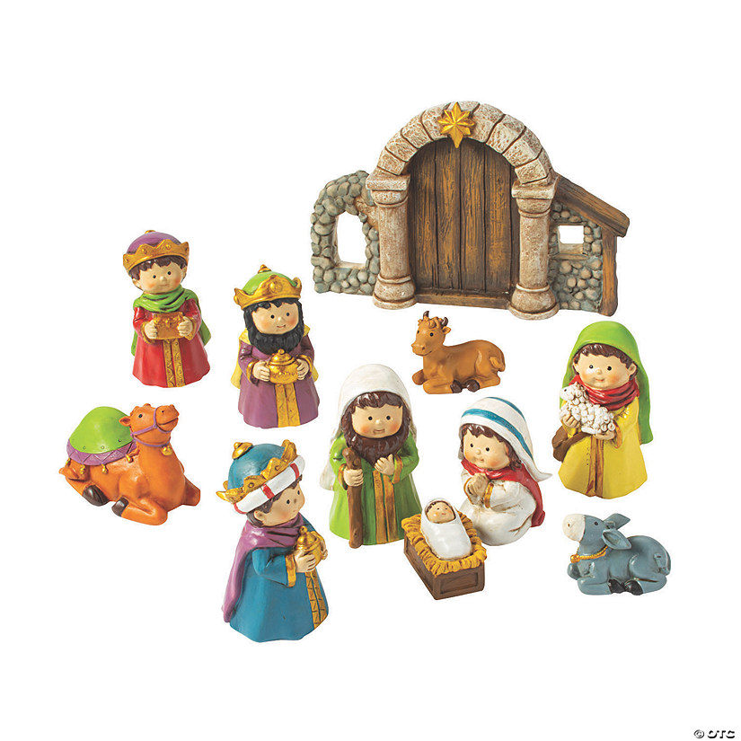 Mini Nativity Set Figures Oriental Trading