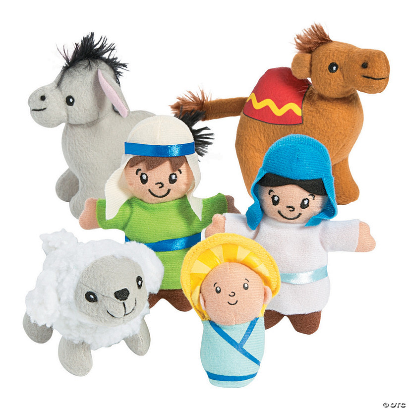 Mini Nativity Stuffed Character Set Image
