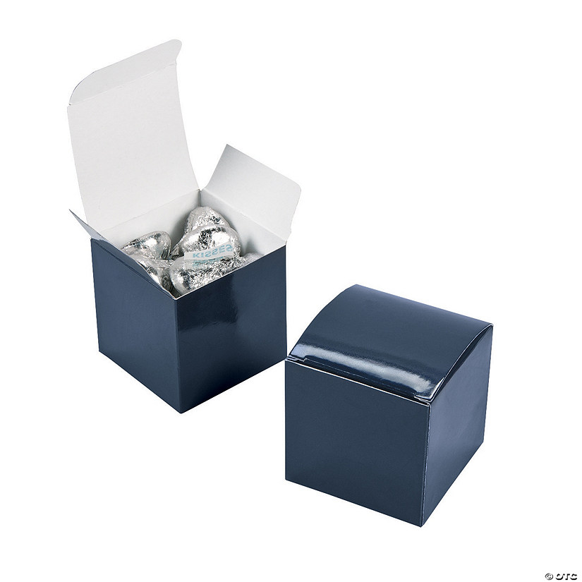 Mini Navy Favor Boxes - 24 Pc. Image