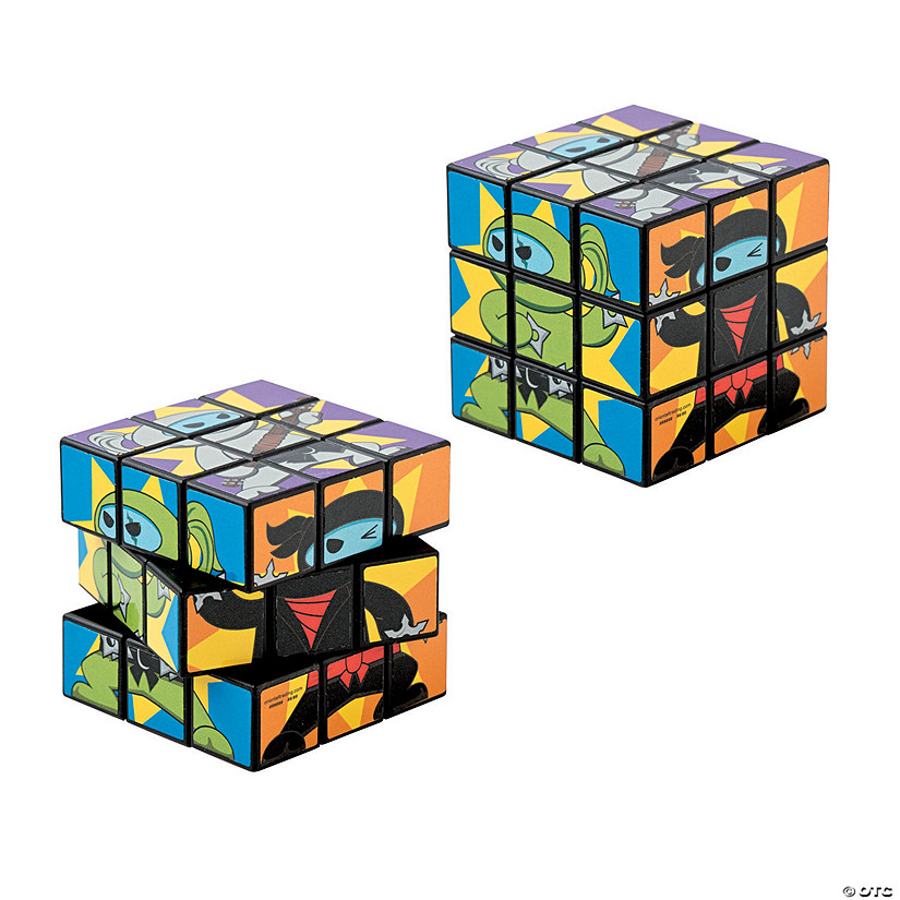 Mini Ninja Puzzle Cubes - 12 Pc. Image