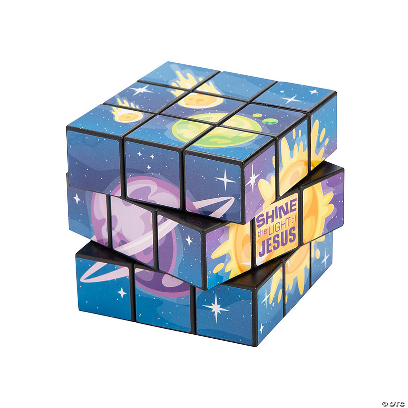 Mini Outer Space VBS Puzzle Cubes - 12 Pc. Image