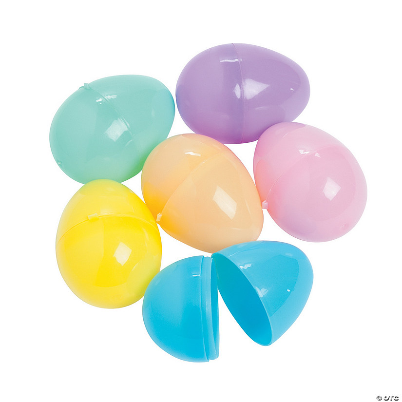 Mini Pastel Plastic Easter Eggs Image