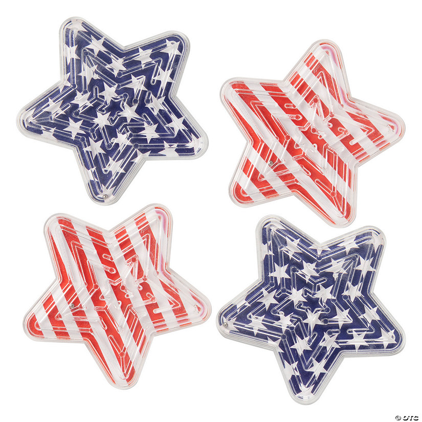 Mini Patriotic Maze Puzzles &amp;#8211; 24 Pc. Image