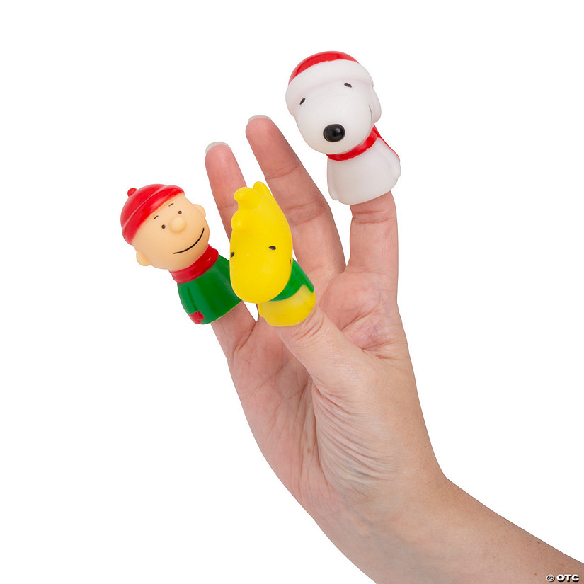 Mini Peanuts<sup>&#174;</sup> Christmas Finger Puppets - 24 Pc. Image