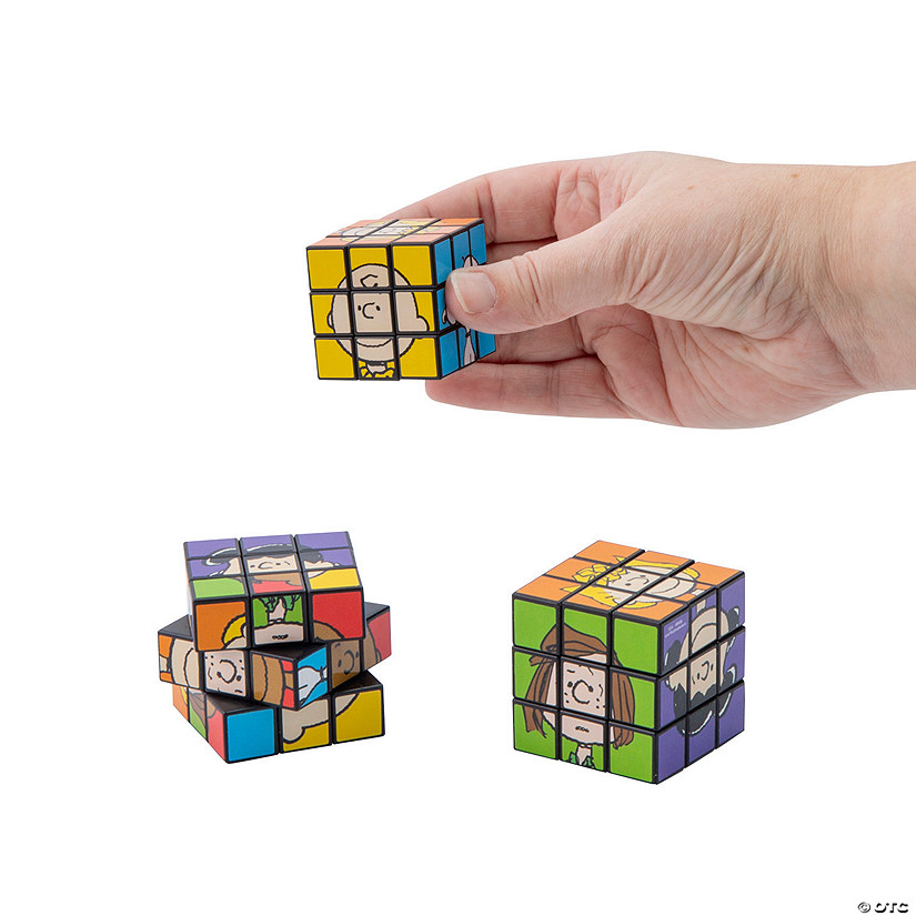 Mini Peanuts<sup>&#174;</sup> Snoopy Puzzle Cubes - 12 Pc. Image