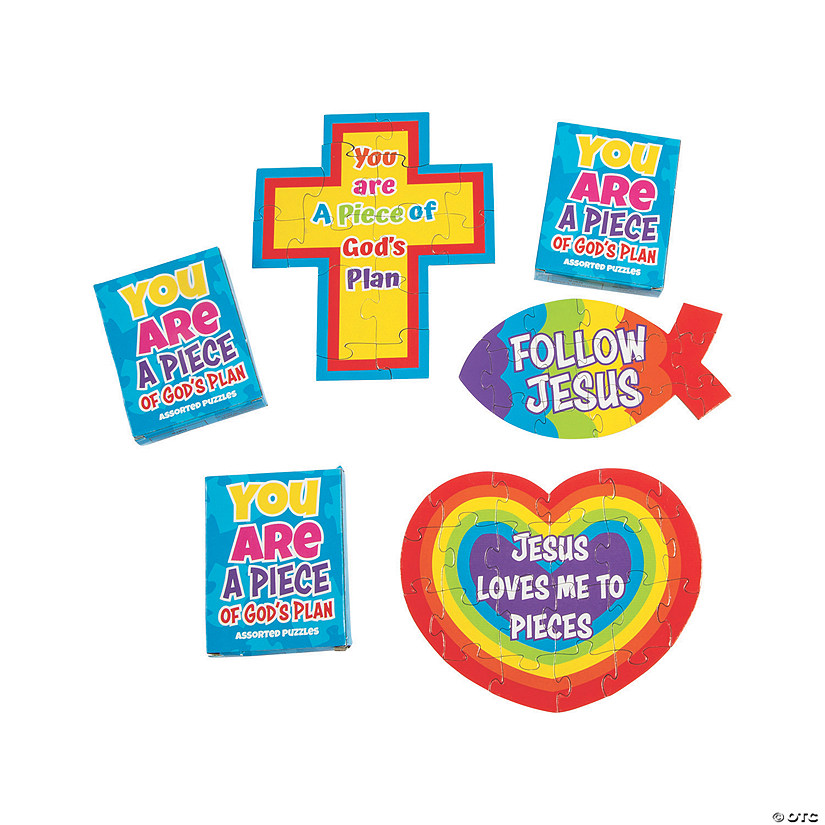 Mini Piece of God&#8217;s Plan Jigsaw Puzzles - 12 Boxes Image