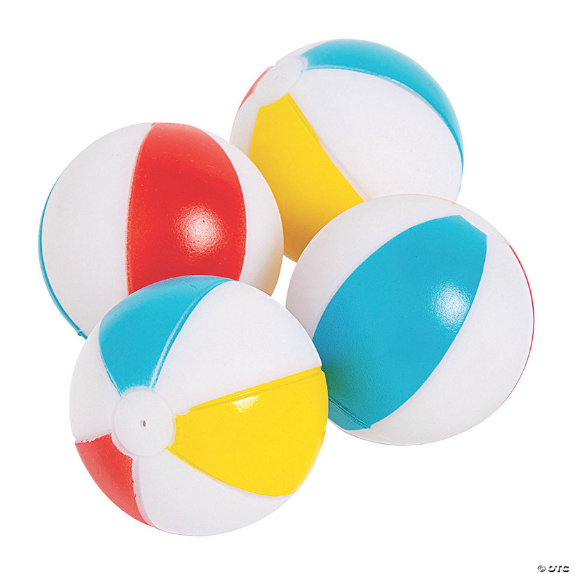 Mini Pool Party Beach Ball Squirt Toys - 12 Pc. Image