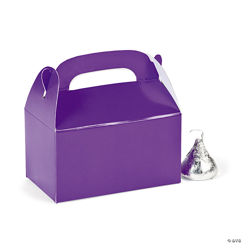 Mini Purple Favor Boxes - 24 Pc. Image