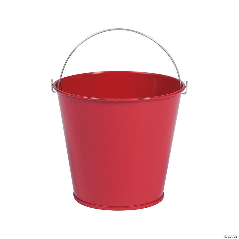 Mini Red Favor Pails 12 Pc. Oriental Trading