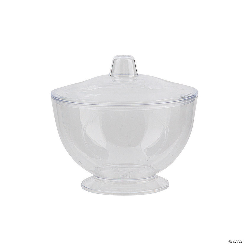 Mini Round Favor Bowls with Lids - 12 Pc. Image