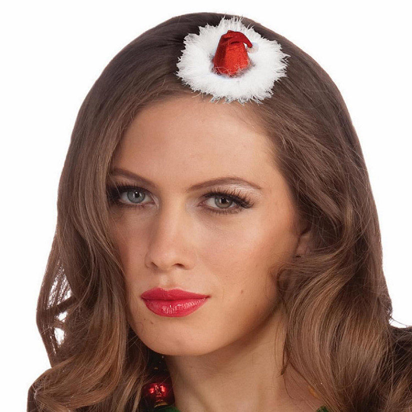 Mini Santa Hat Women's Costume Accessory Image