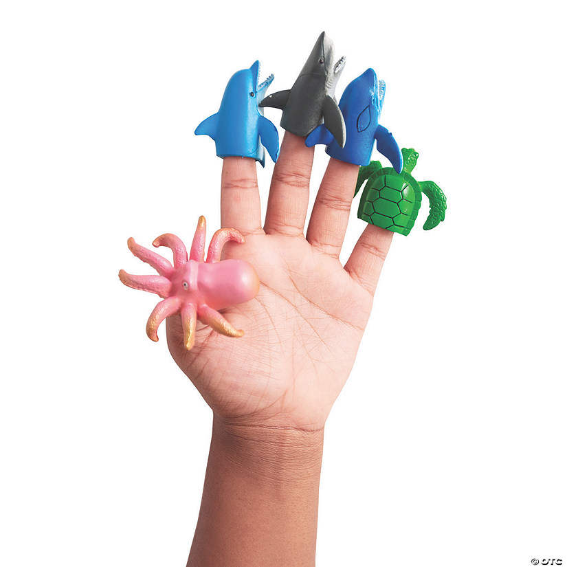 Mini Sea Life Finger Puppets - 12 Pc. Image