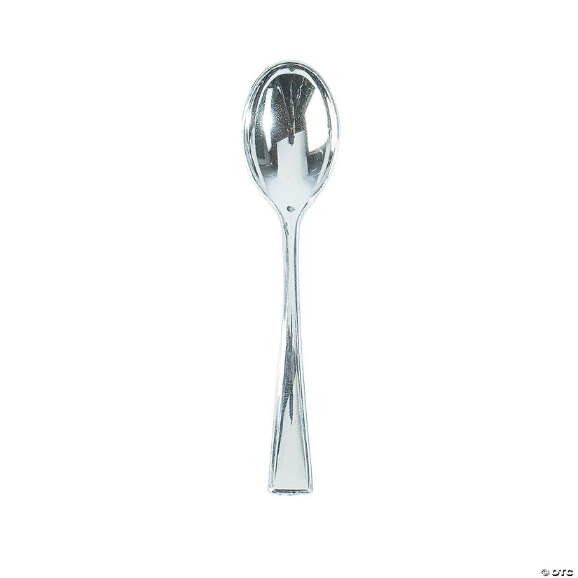 Mini Silver Appetizer Plastic Spoons Discontinued