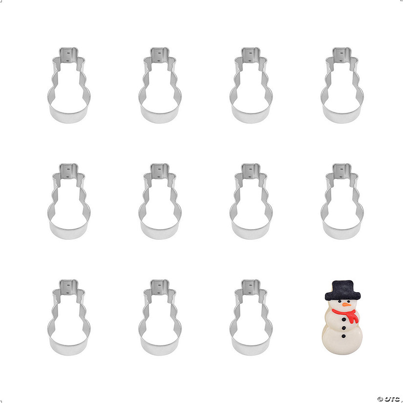 Mini Snowman Cookie Cutters Image