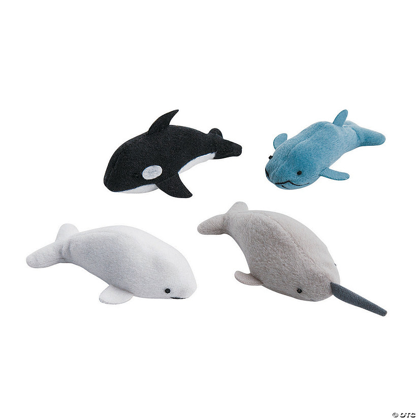 Mini Stuffed Whales 12 Pc Oriental