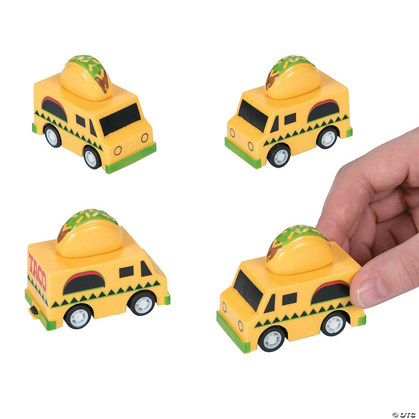 Mini Taco Truck Pull-Back Toys - 12 Pc. Image
