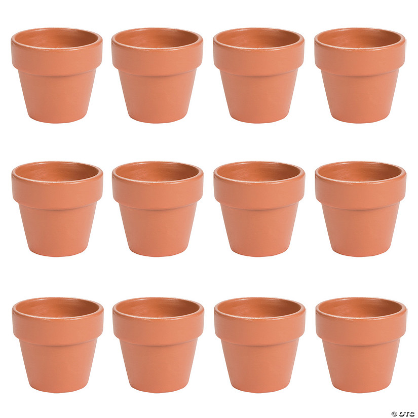 Mini Terra Cotta Pots - 12 Pc. Image