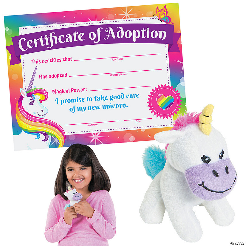Mini Unicorn Adoption Kit for 12 Image